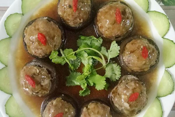 香菇酿肉的做法图解9
