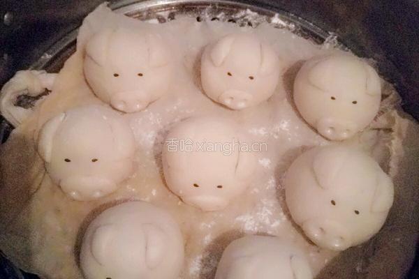小猪奶黄包（纯手工）的做法图解9