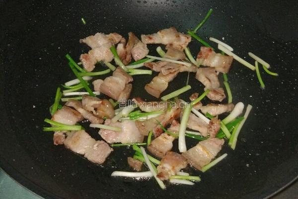 胡萝卜炒五花肉的做法图解4