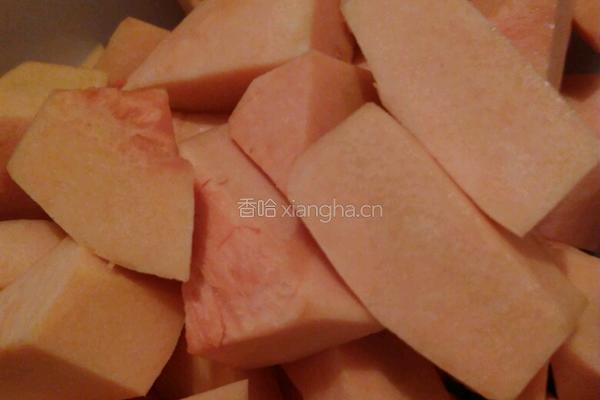 南瓜花生红枣粥的做法图解3