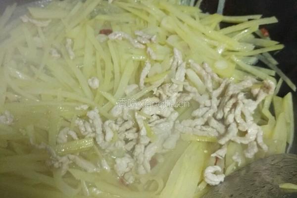 土豆炒肉丝的做法图解12
