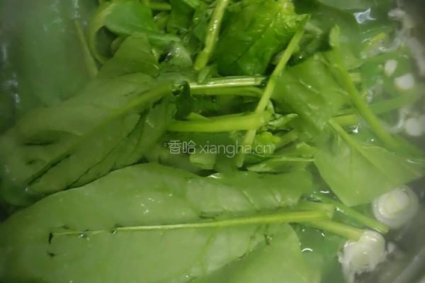 蛋花菠菜汤的做法图解4