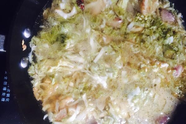 酸菜猪肉炖粉条的做法图解7