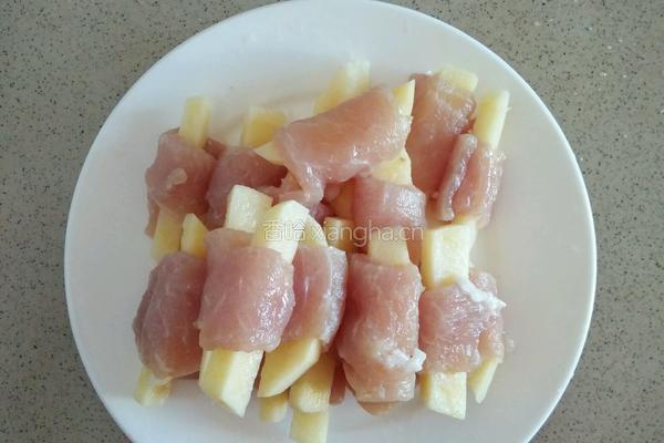 土豆炸里脊肉的做法图解2