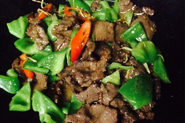 青椒炒牛肉的做法图解7