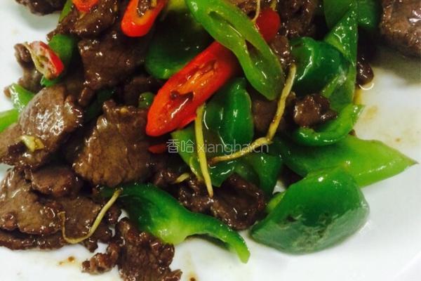 青椒炒牛肉的做法图解8