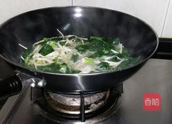 小青菜飘油汤挂面的做法图解6