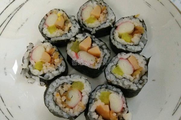 辣白菜寿司的做法图解6