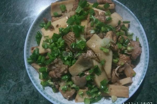 杏鲍菇炒肉片的做法图解4