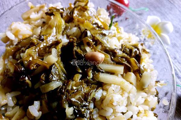 榨菜炒饭的做法图解5