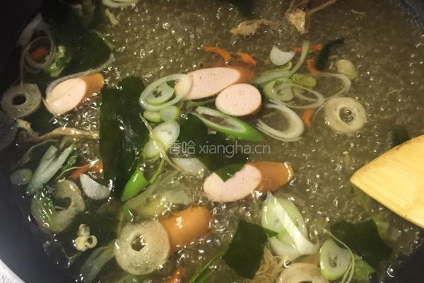 日系野菜乌冬面的做法图解6