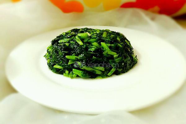 素炒茼蒿菜的做法图解7