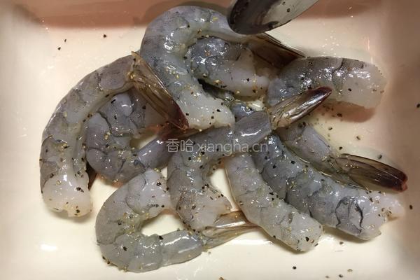 无油炸虾的做法图解5