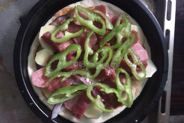 牛肉 香肠土豆披萨的做法图解7