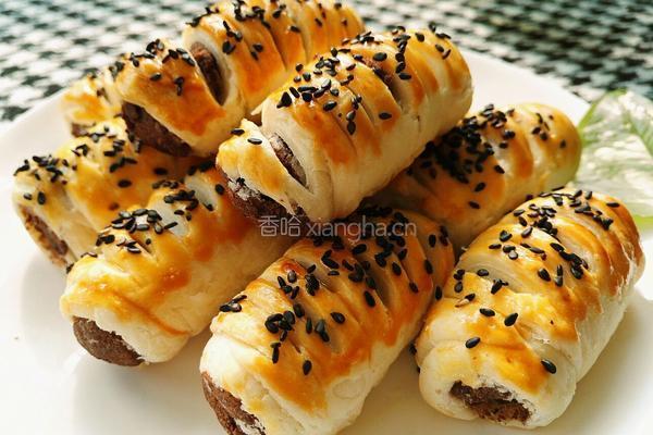 千层酥皮豆沙卷的做法图解21