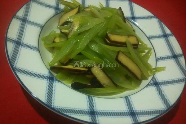 芹菜炒豆干的做法图解8