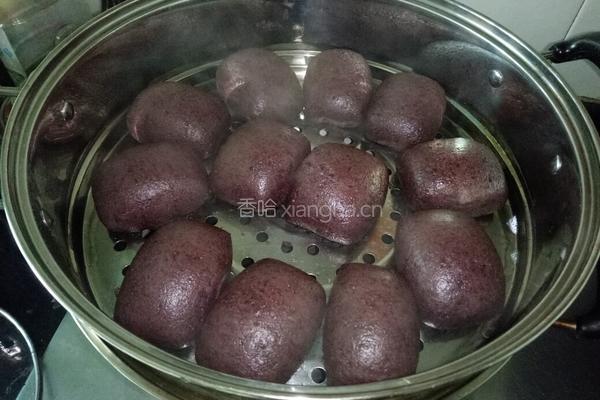 黑米面馒头的做法图解10