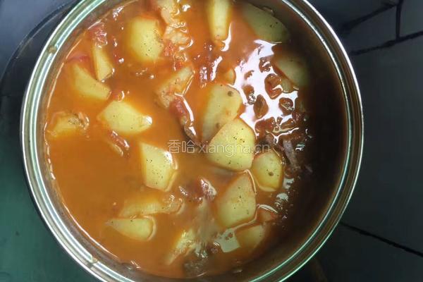 番茄土豆炖牛肉的做法图解8