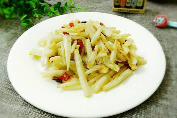炒藕条的做法图解6