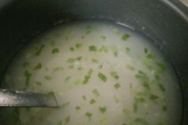 干贝生菜粥的做法图解5
