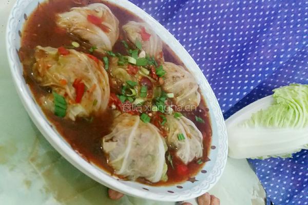 白菜包包的做法图解13