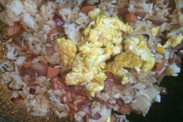 洋葱炒饭的做法图解8