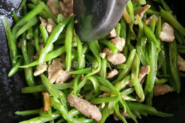 四季豆炒肉片的做法图解6