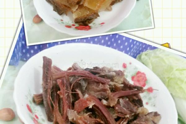 手撕腊肉的做法图解1