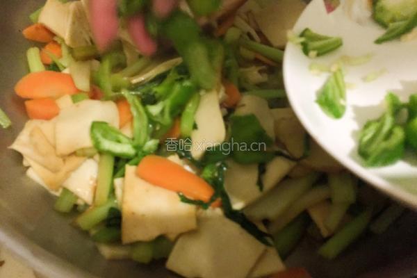 炝炒千叶豆腐的做法图解8