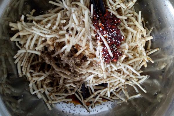 凉拌香根的做法图解5