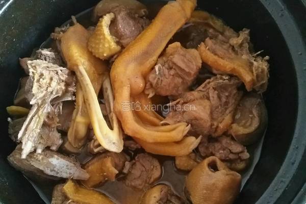鸭胗炖鸭肉的做法图解5