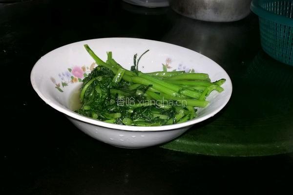炒蓬蒿菜的做法图解7