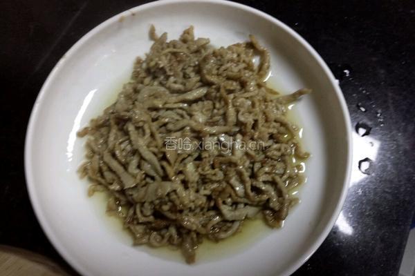 青椒肉丝的做法图解4