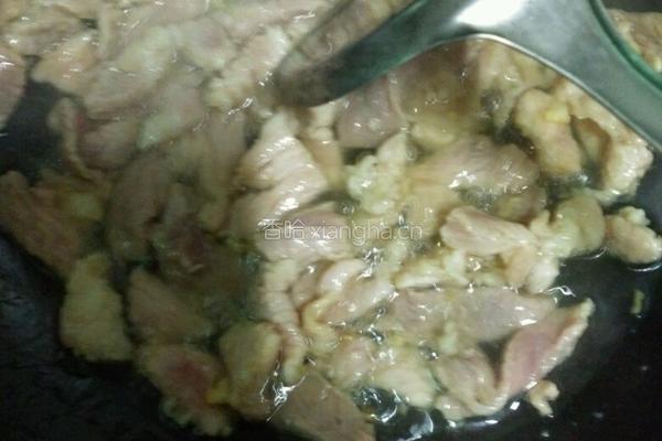 萝卜干炒肉片的做法图解4