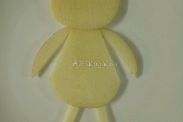 大辫子的害羞女孩的做法图解2