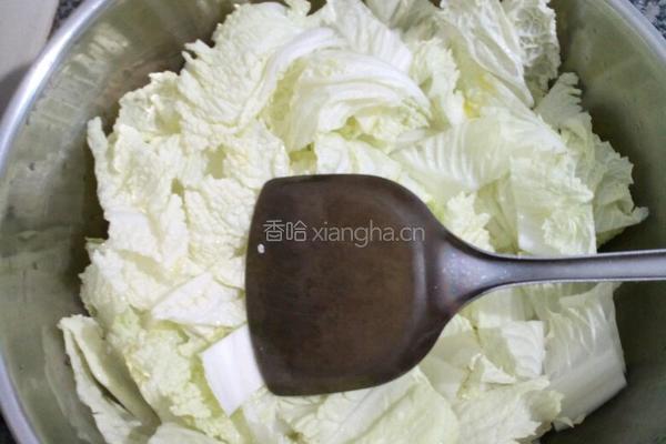 酸辣白菜的做法图解4
