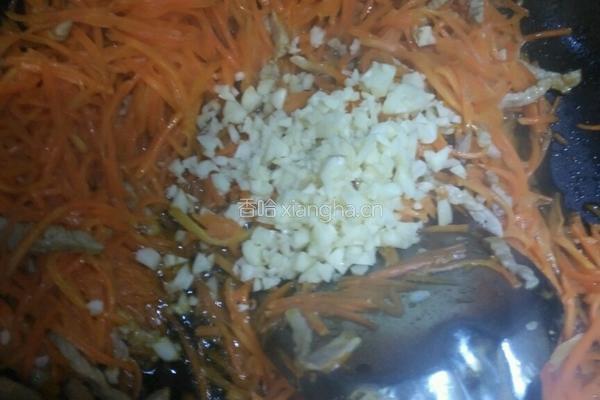 肉炒胡萝卜丝的做法图解7