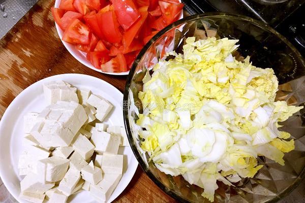 豆腐娃娃菜的做法图解2