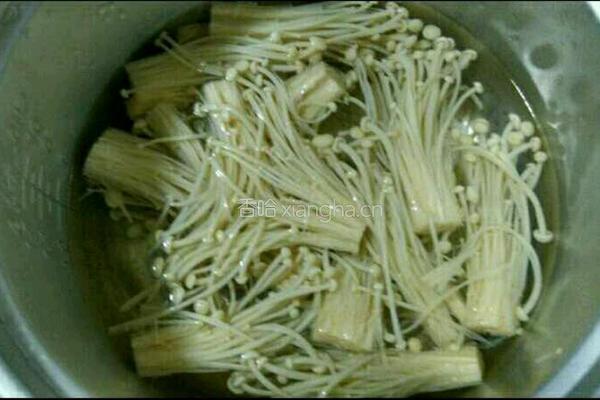 油爆金针菇的做法图解3