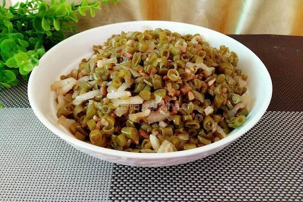 酸豆角炒肉沫的做法图解7