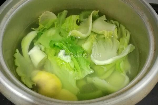 番薯芥菜猪肉咸蛋汤的做法图解5