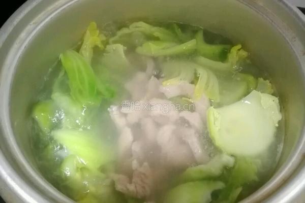 番薯芥菜猪肉咸蛋汤的做法图解6