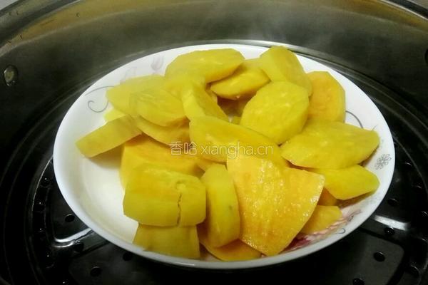 香煎红薯糯米饼的做法图解3