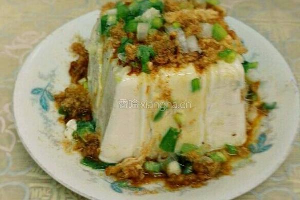 肉松拌豆腐的做法图解4