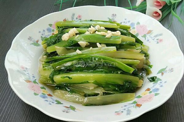 蒜蓉油麦菜的做法图解8