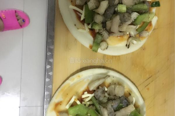 虾仁蔬菜披萨的做法图解5