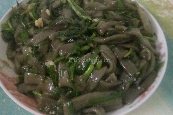 韭菜炒红薯粉