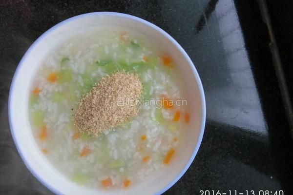 蔬菜虾粉粥的做法图解4