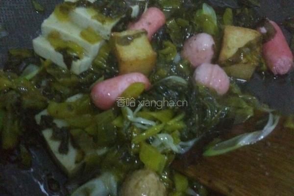 酸菜土豆粉的做法图解3