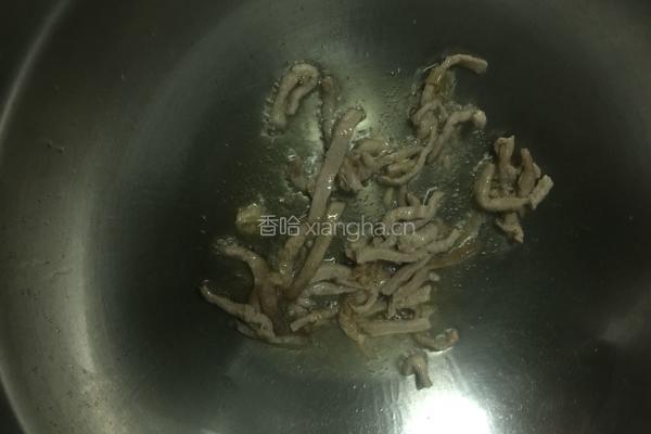 肉炒三丝的做法图解2